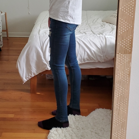 Bee Inspired spray on skinny jeans 28/32 - Picture 3 of 12